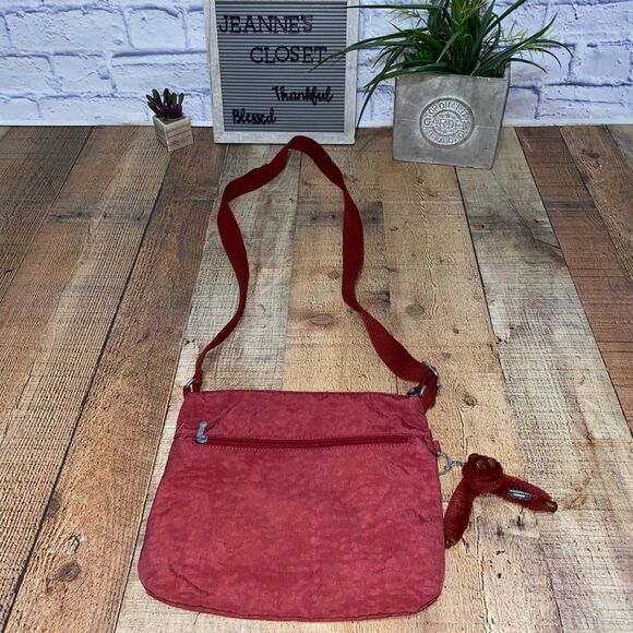 Kipling HB7432 Jaime Crossbody Shoulder Bag Purse Polyamide Wine - Picture 2 of 10